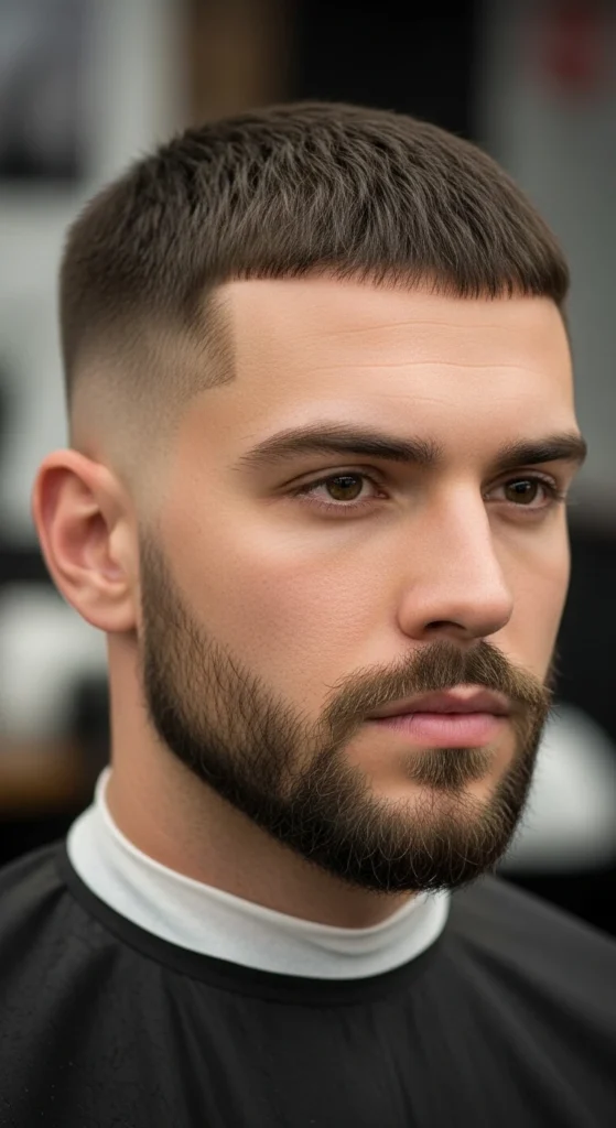 Burr Cut (#2) + Short Boxed Beard