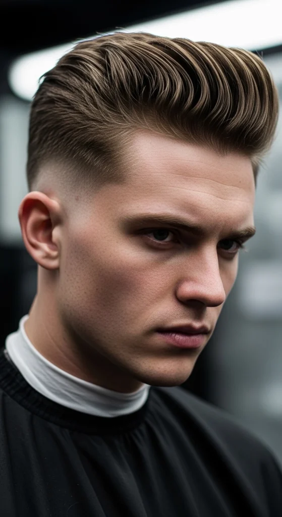 Burst Fade Pompadour