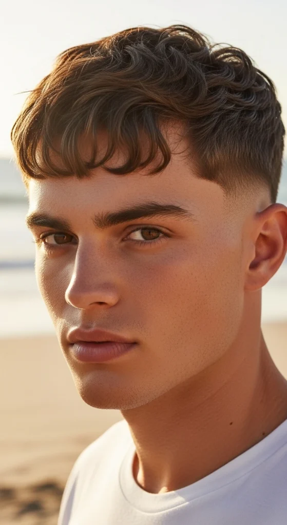 Caesar Cut for Straight Hair