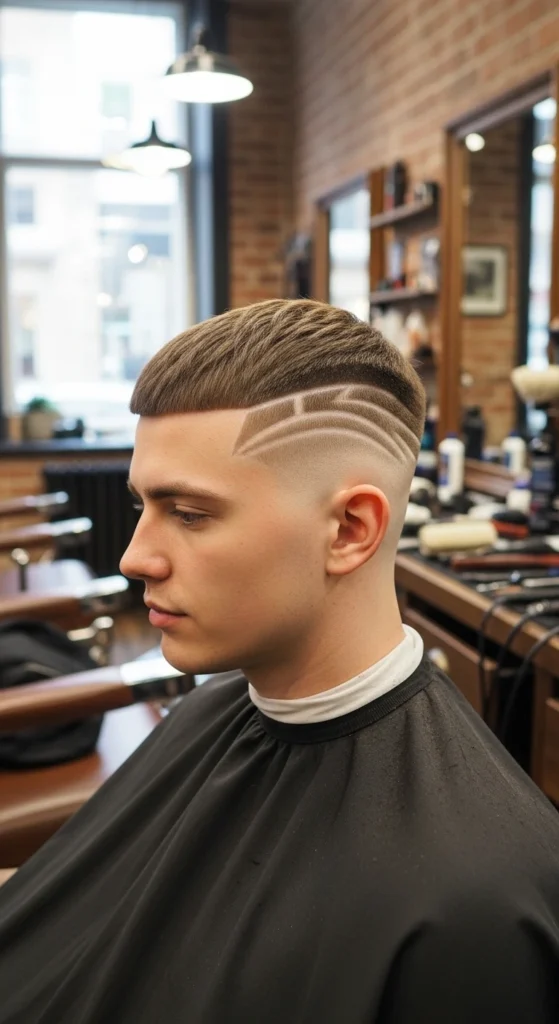 Caesar with Shaved Design