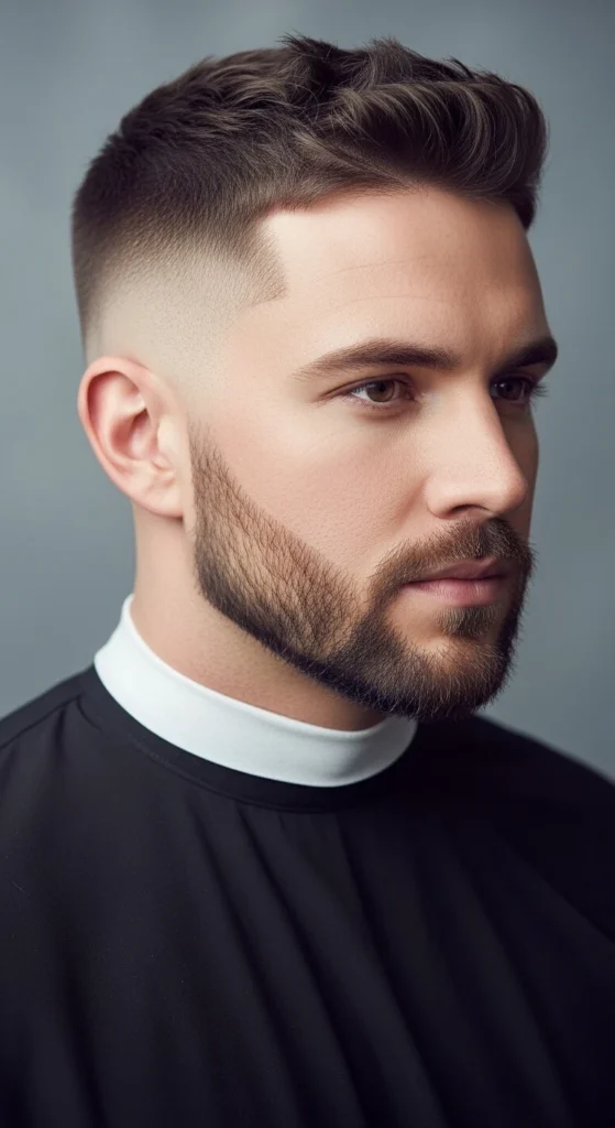 Crew Cut + Short Beard