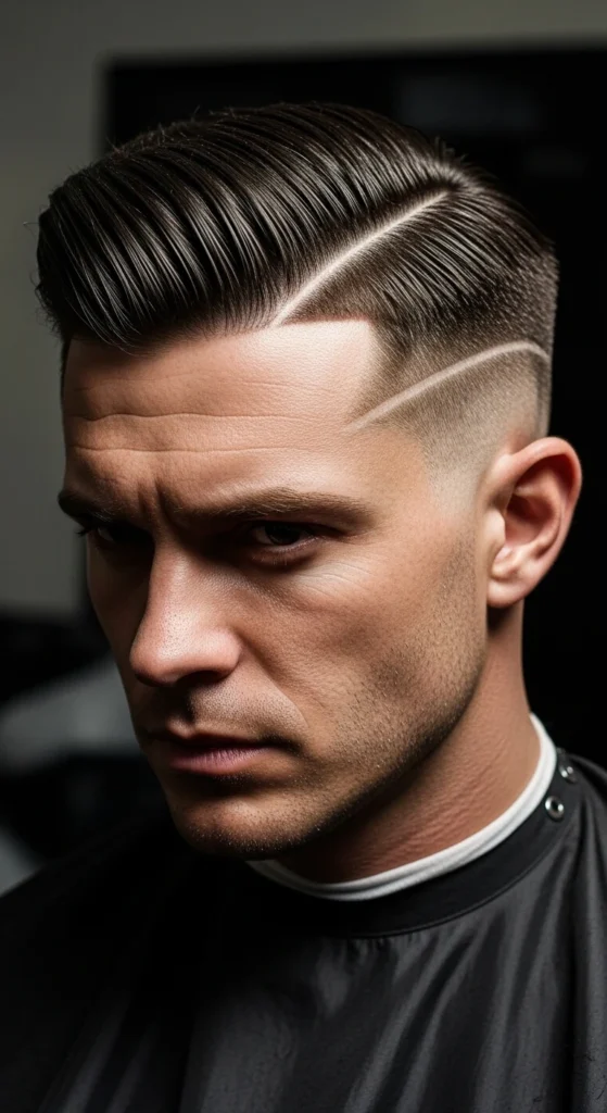 Disconnected Undercut Slick Back