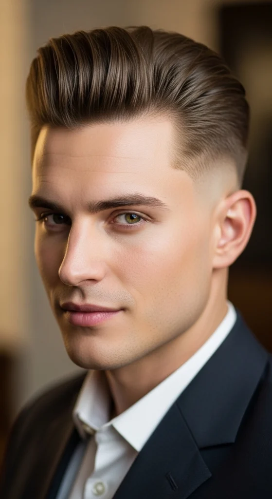 Drop Fade Pompadour