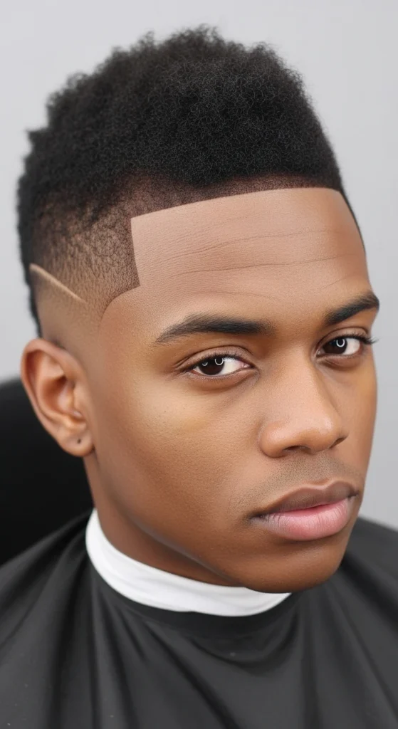 Faux Hawk with Line-Up