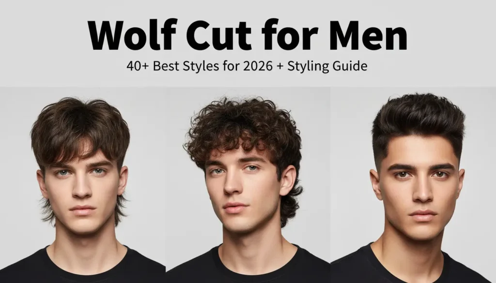 Wolf Cut for Men: 40+ Best Styles for 2026 + Styling Guide