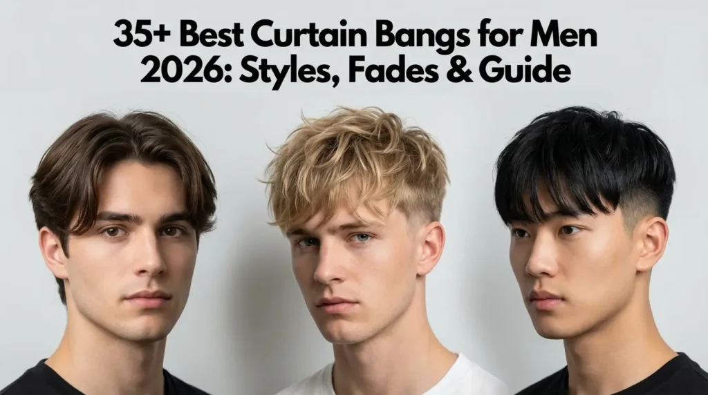 35+ Best Curtain Bangs for Men 2026
