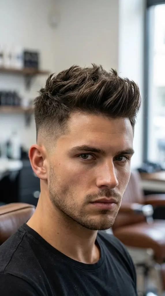 Burst Fade Faux Hawk