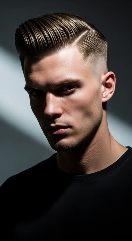 High Fade Slick Back