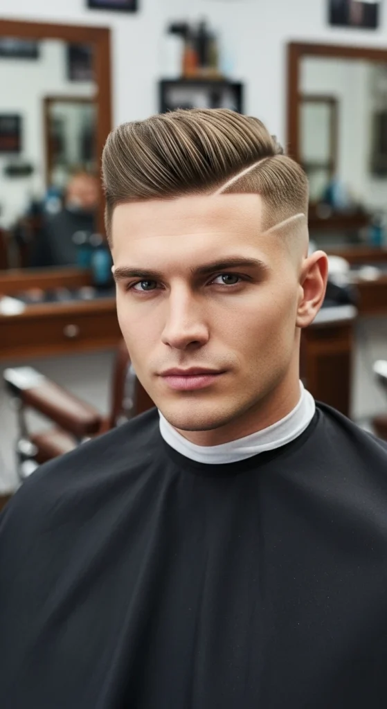 High and Tight with Side Part (Hard Part)