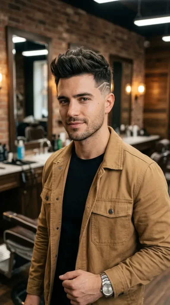 Faux Hawk with Undercut Design