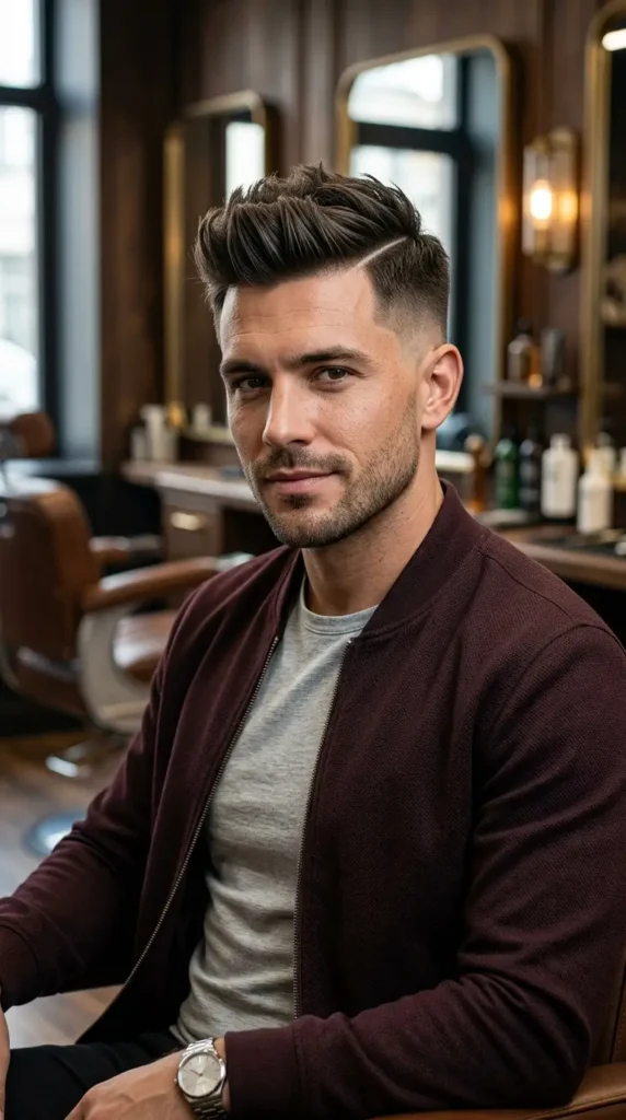 Faux Hawk with Hard Part