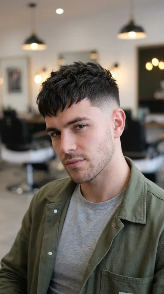 Burst Fade Textured Fringe