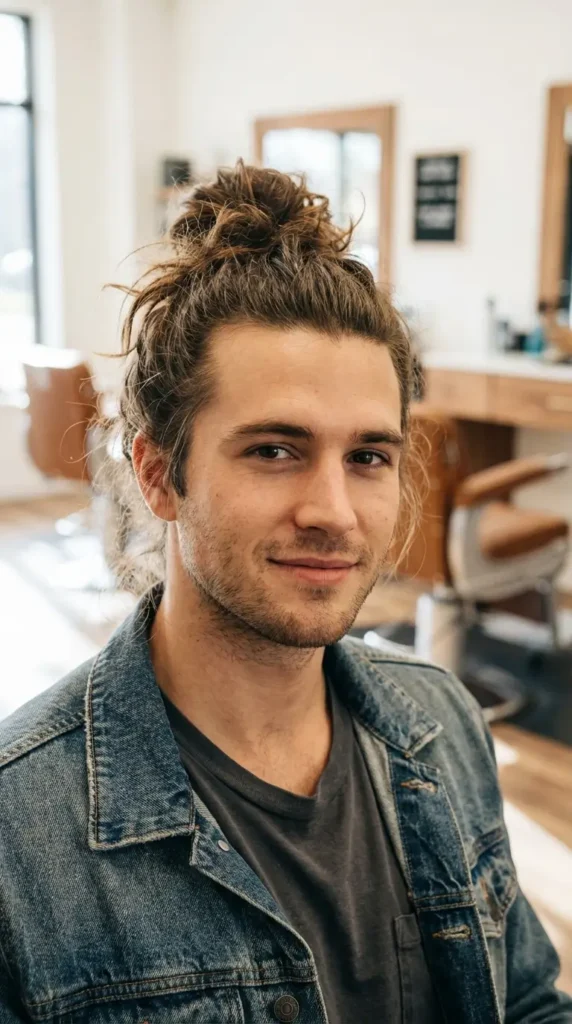 The Messy Man Bun