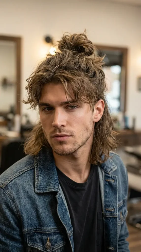 Mullet Man Bun