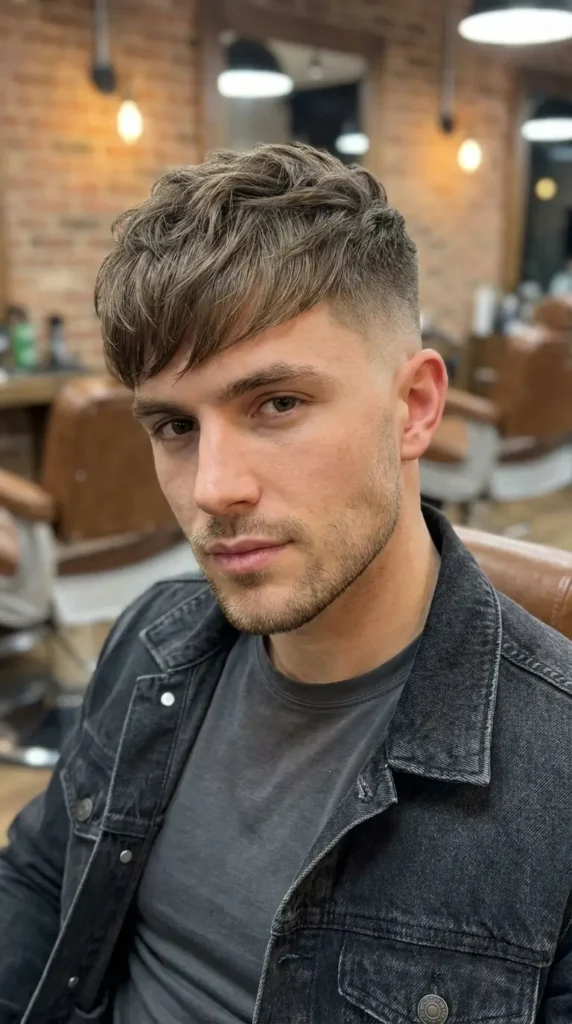 Skin Fade Textured Fringe