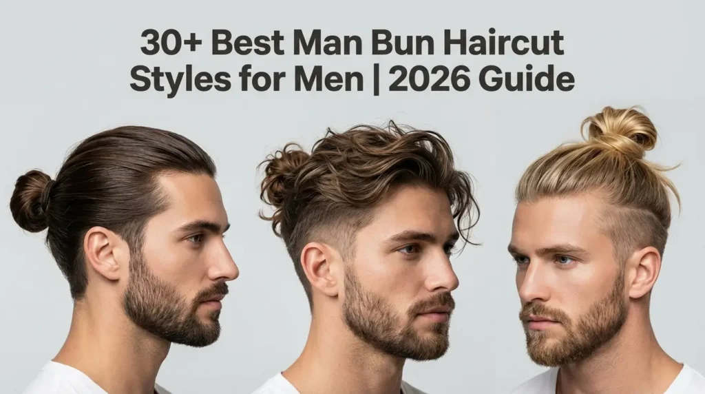 30+ Best Man Bun Haircut Styles for Men | 2026 Guide