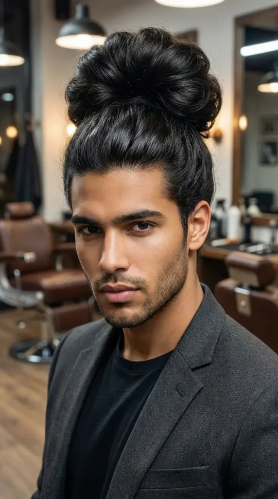 Thick Hair Man Bun
