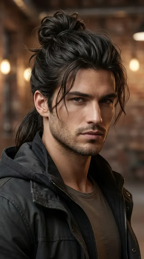 Man Bun Ponytail Hybrid