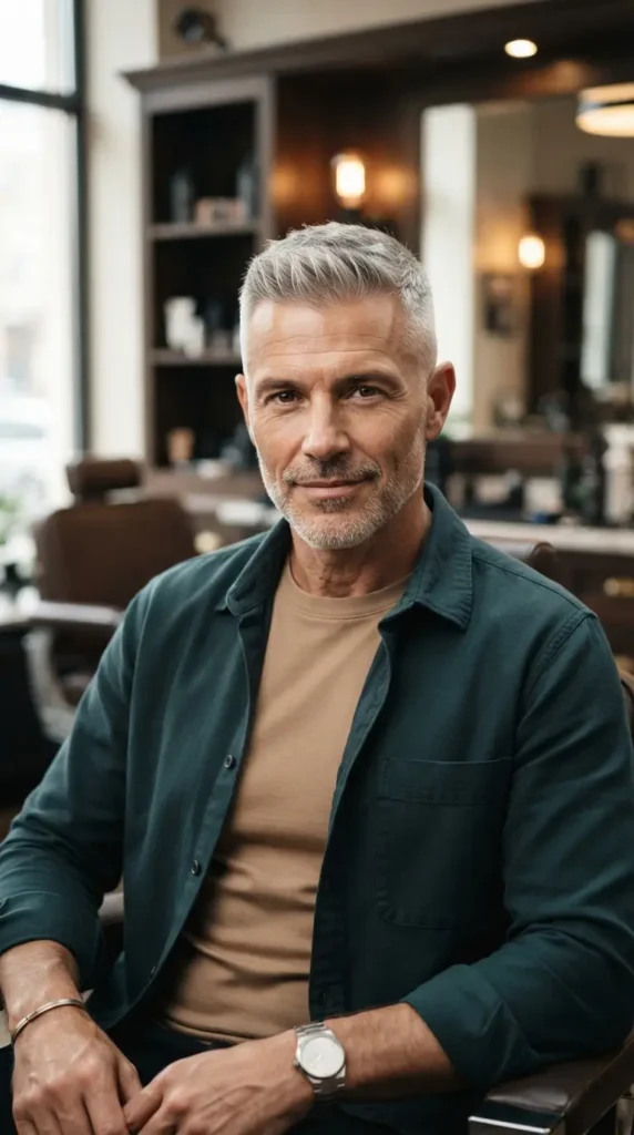Gray or Silver High and Tight