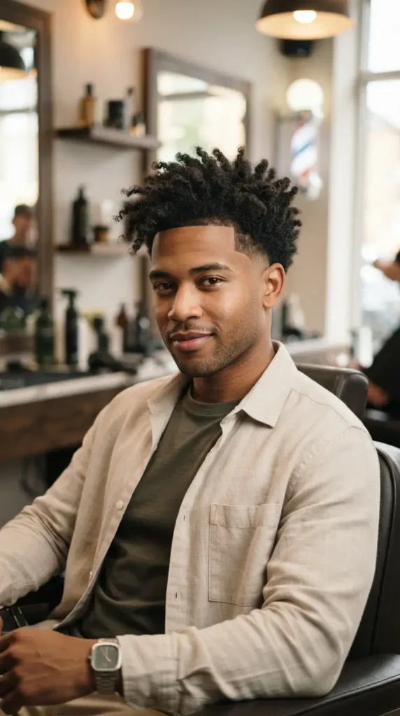 Textured Quiff for Coily / Afro Hair