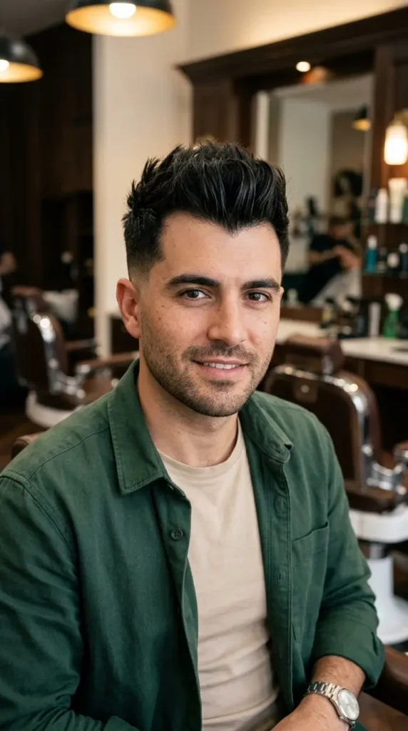 Faux Hawk with Widow's Peak