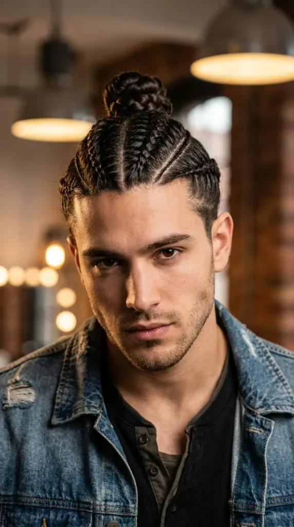 Braided Man Bun