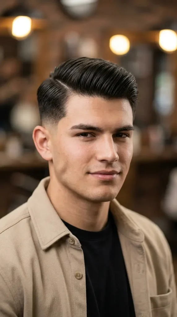 Comb Over Taper Fade