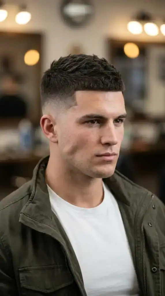 Crew Cut with Drop Fade
