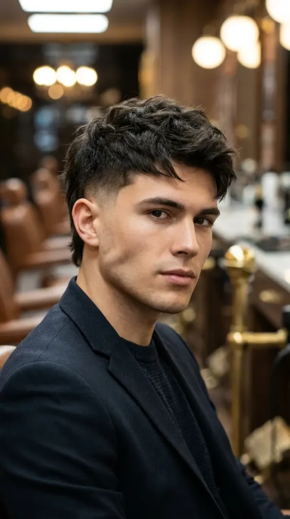Crew Cut with Wolf Cut Elements