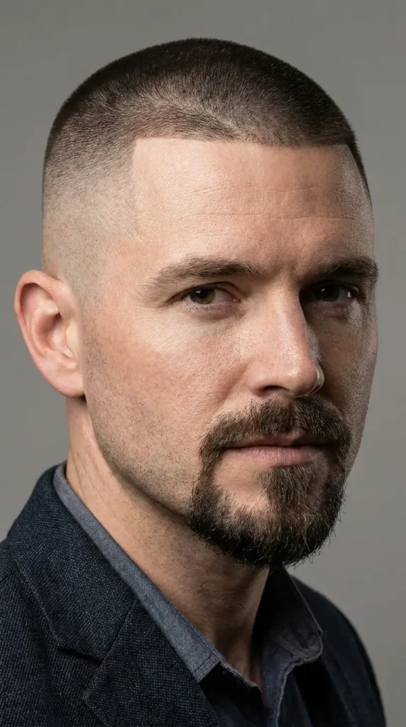 High and Tight Buzz + Van Dyke Beard