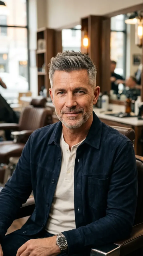 Salt and Pepper Faux Hawk