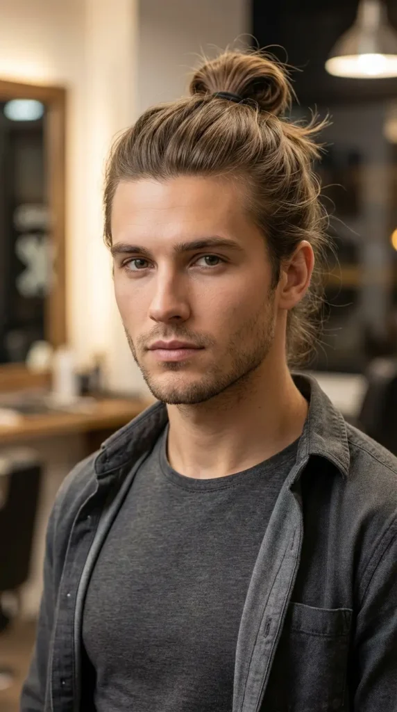 Thin Hair Man Bun