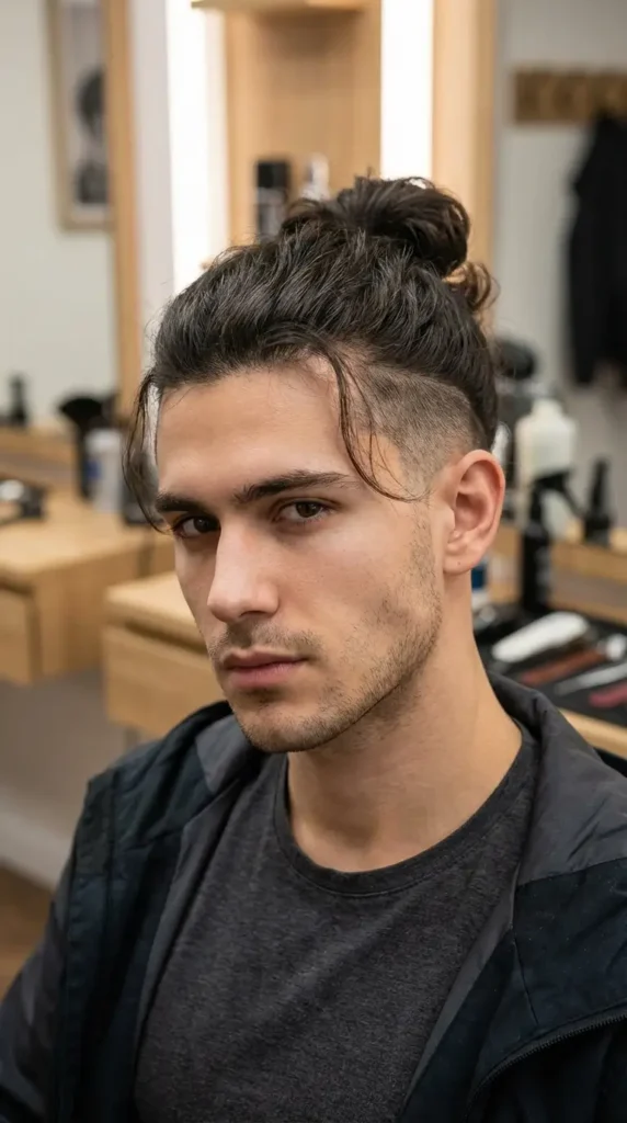 Classic Undercut Man Bun