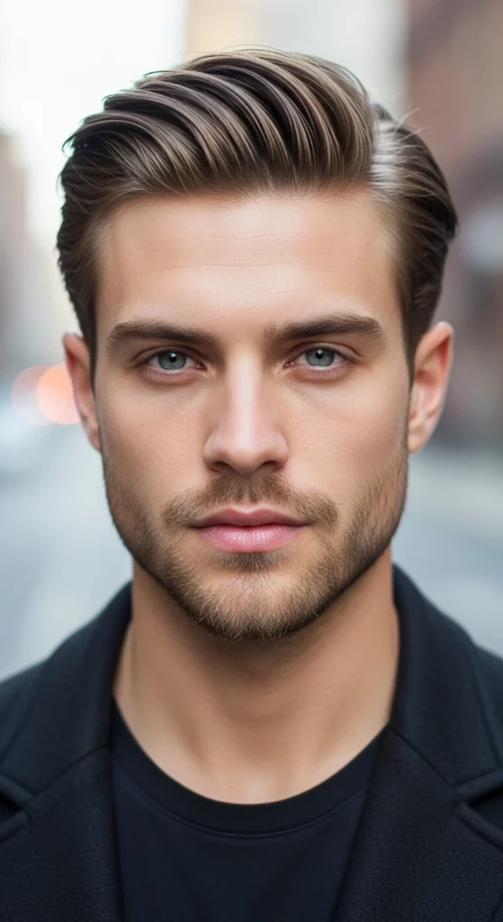 Medium Length Slick Back