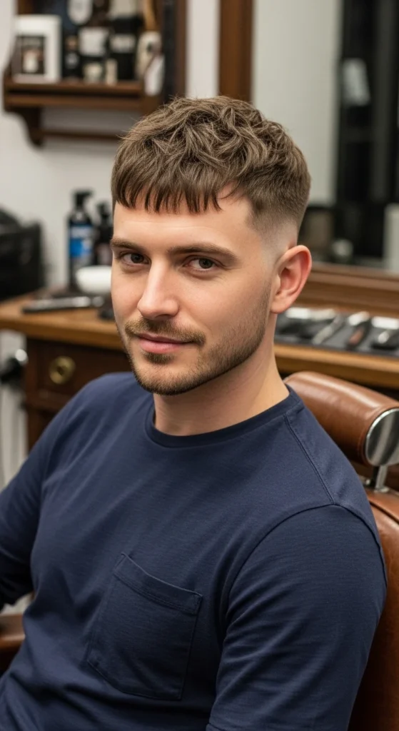 Messy Fringe with Drop Fade