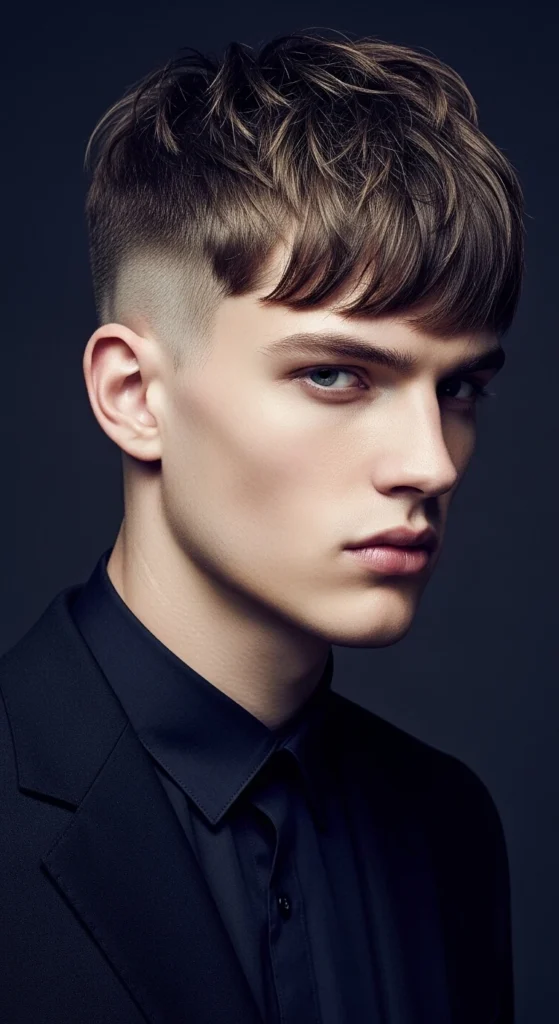 Messy Fringe with Skin Fade