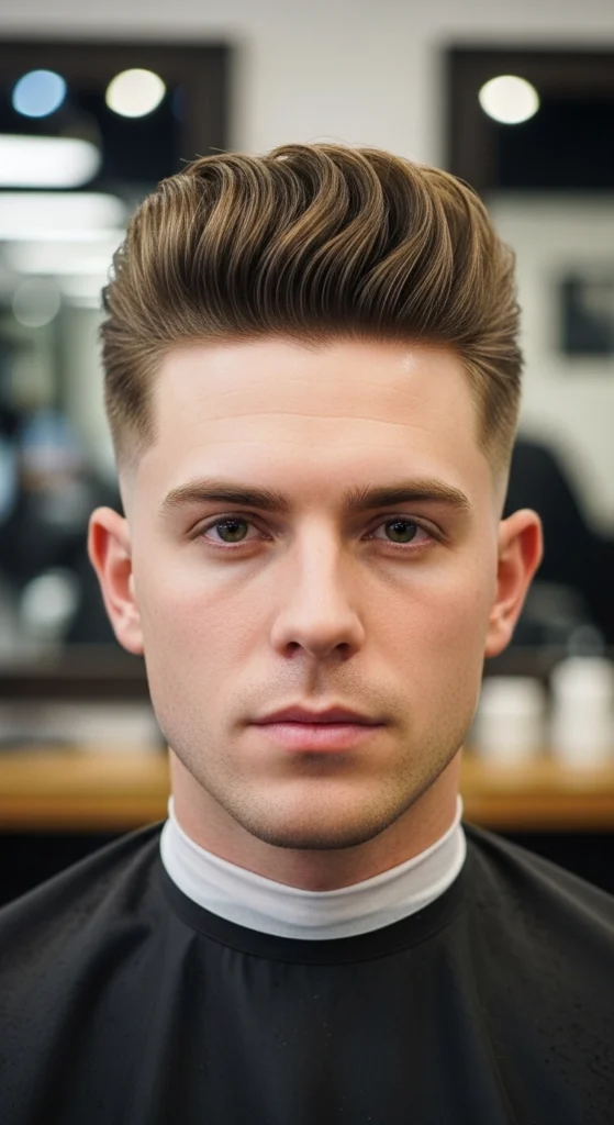 Mid Fade Pompadour