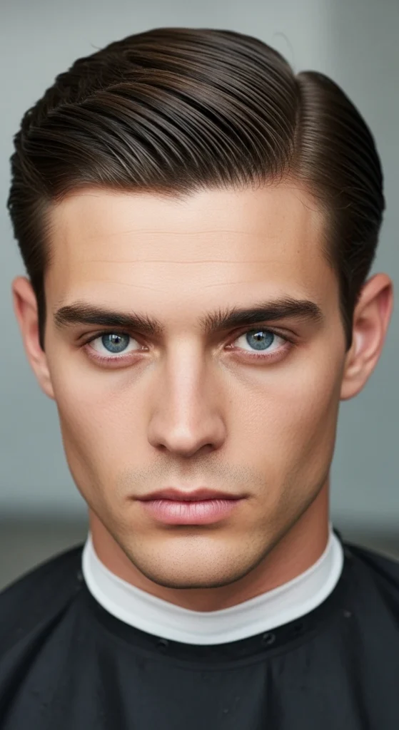 Middle Part Slick Back