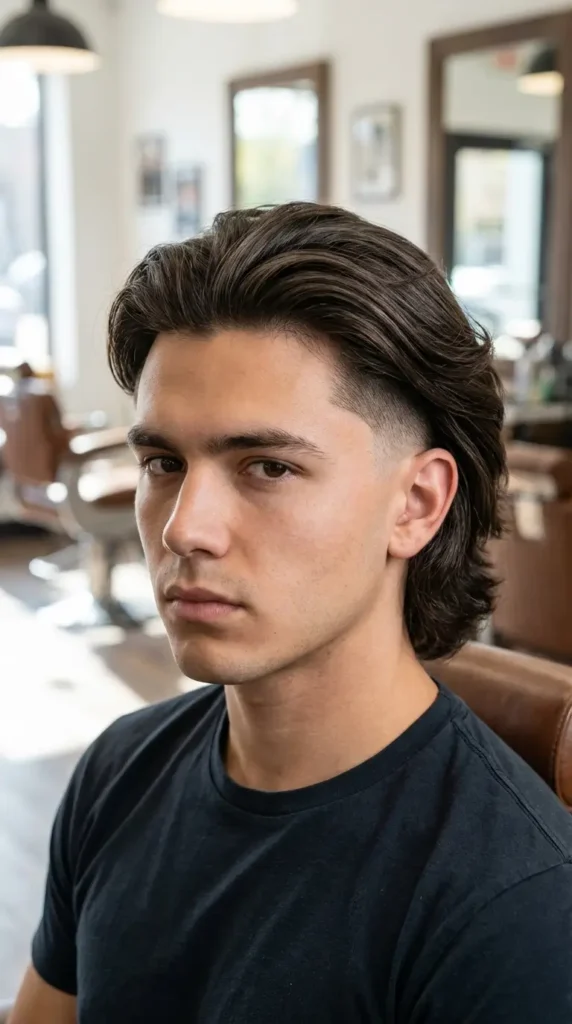 Burst Fade Long Hair