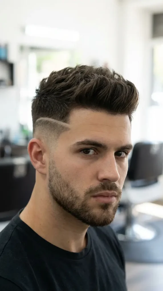 Burst Fade with Line