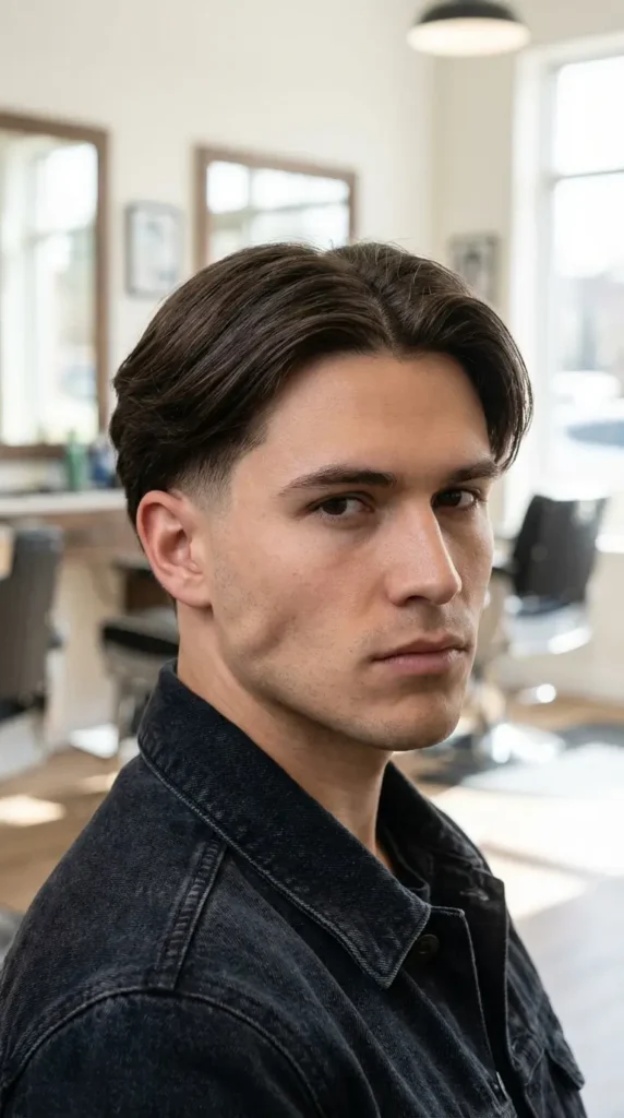 Burst Fade Middle Part