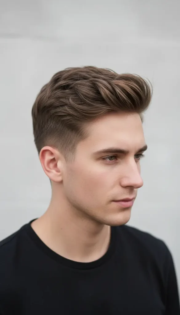 Low Burst Fade Mullet