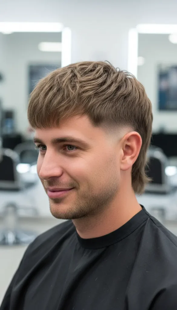 Modern Mullet Burst Fade