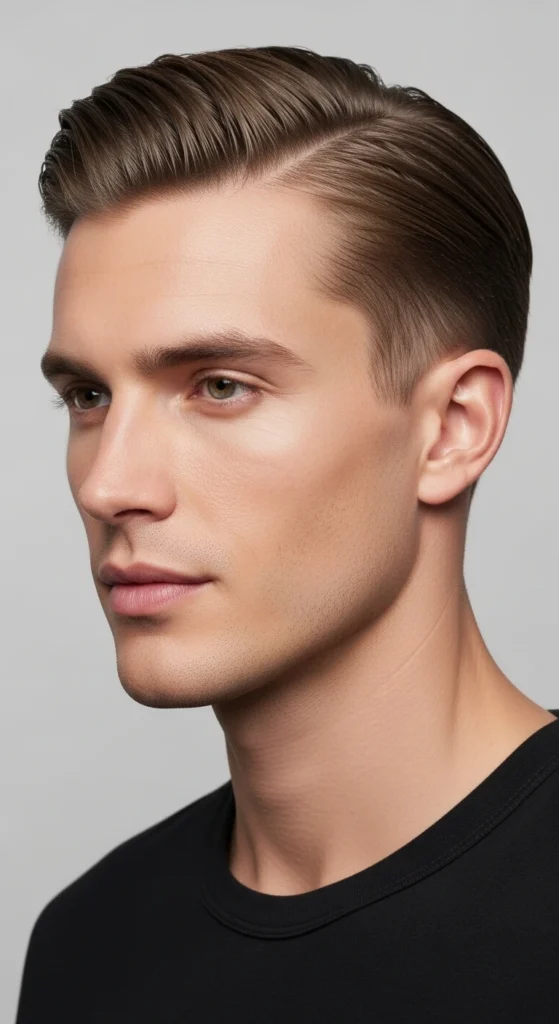 Side Part Low Taper