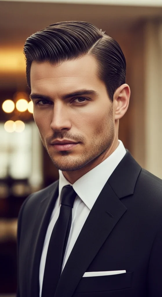 Side Part Slick Back