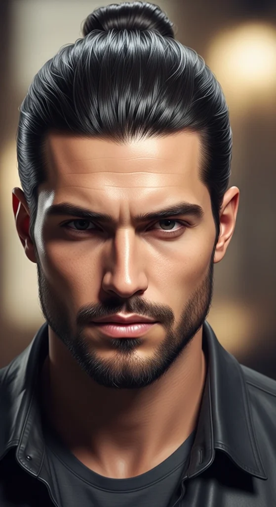 Slick Back Man Bun