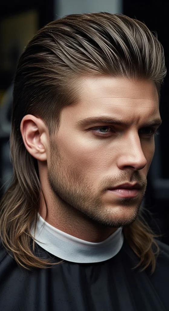 Slick Back Mullet