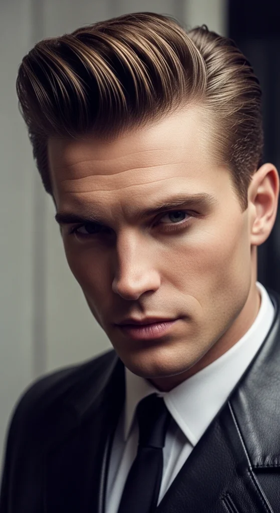 Slick Back Pompadour.