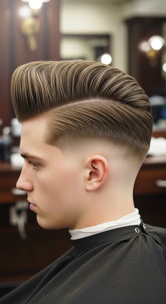 Slick Back Pompadour