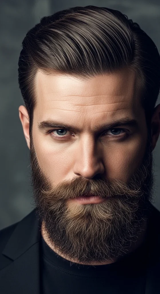 Slick Back with Beard